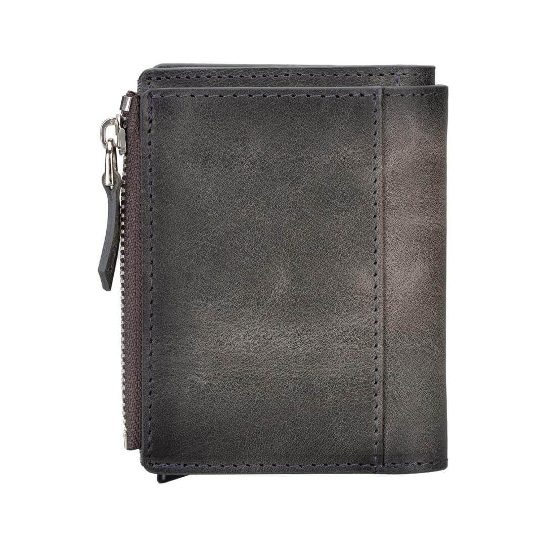 TORONATA Glenrock Genuine Cowhide Leather Pop-Up Card Holder Wallet