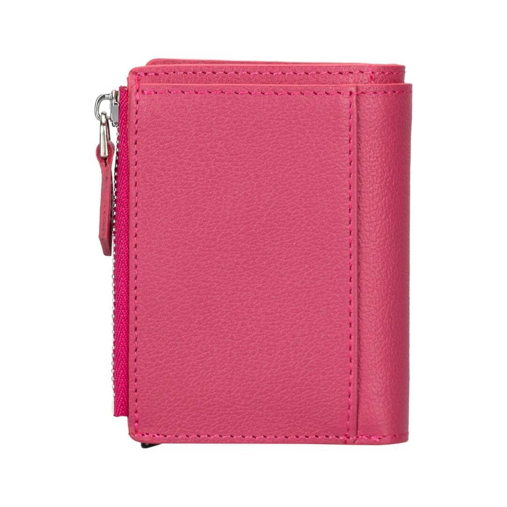 TORONATA Glenrock Genuine Cowhide Leather Pop-Up Card Holder Wallet