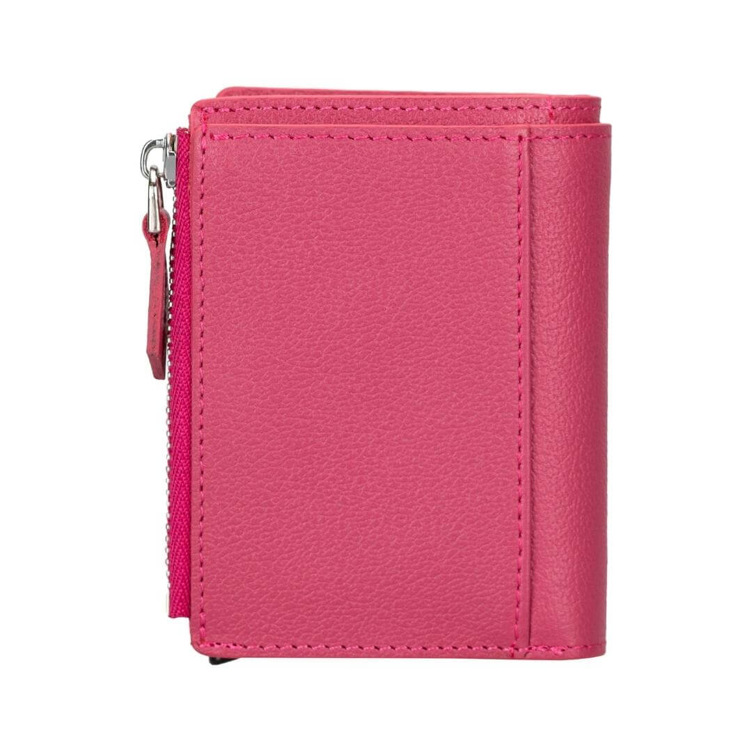 TORONATA Glenrock Genuine Cowhide Leather Pop-Up Card Holder Wallet