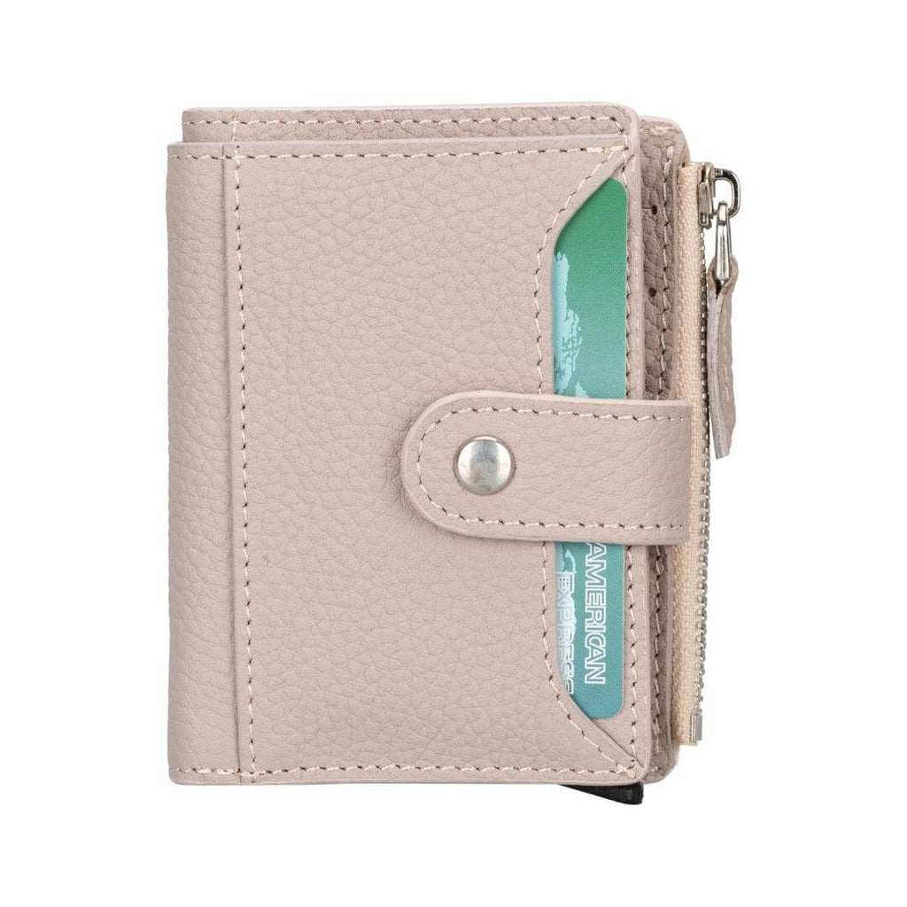 TORONATA Glenrock Genuine Cowhide Leather Pop-Up Card Holder Wallet