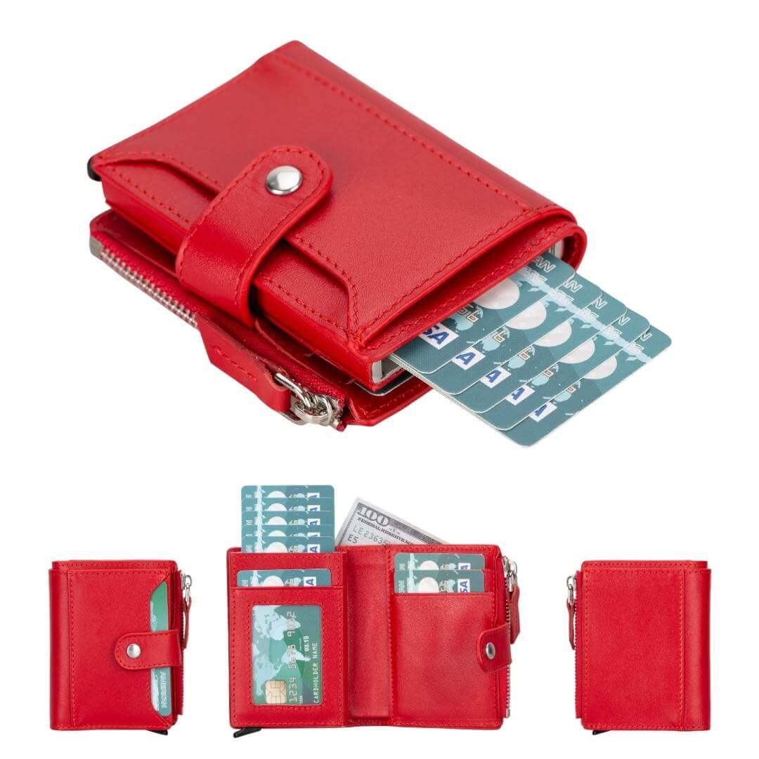 Glenrock Leather Pop-Up Card Holder