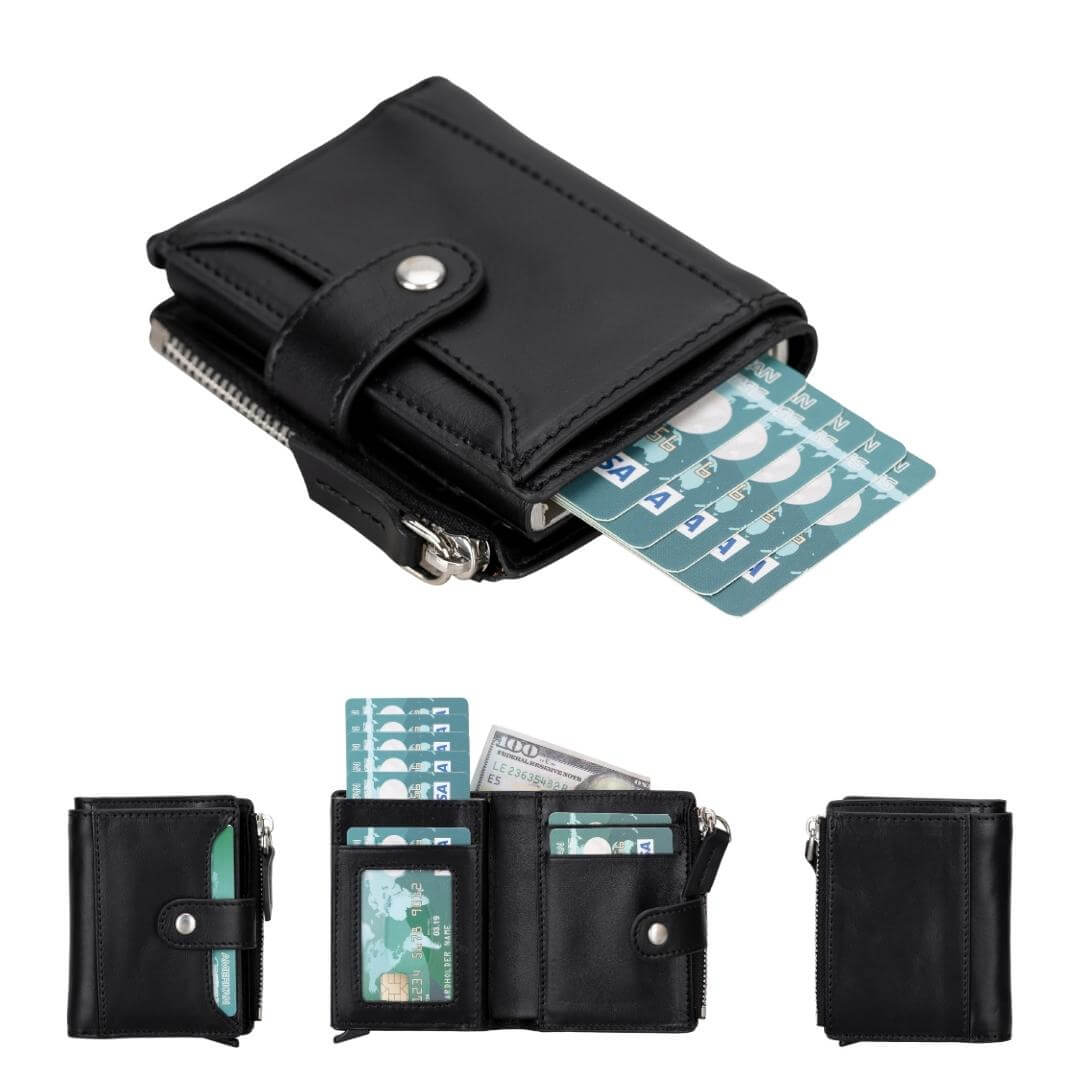 Glenrock Leather Pop-Up Card Holder