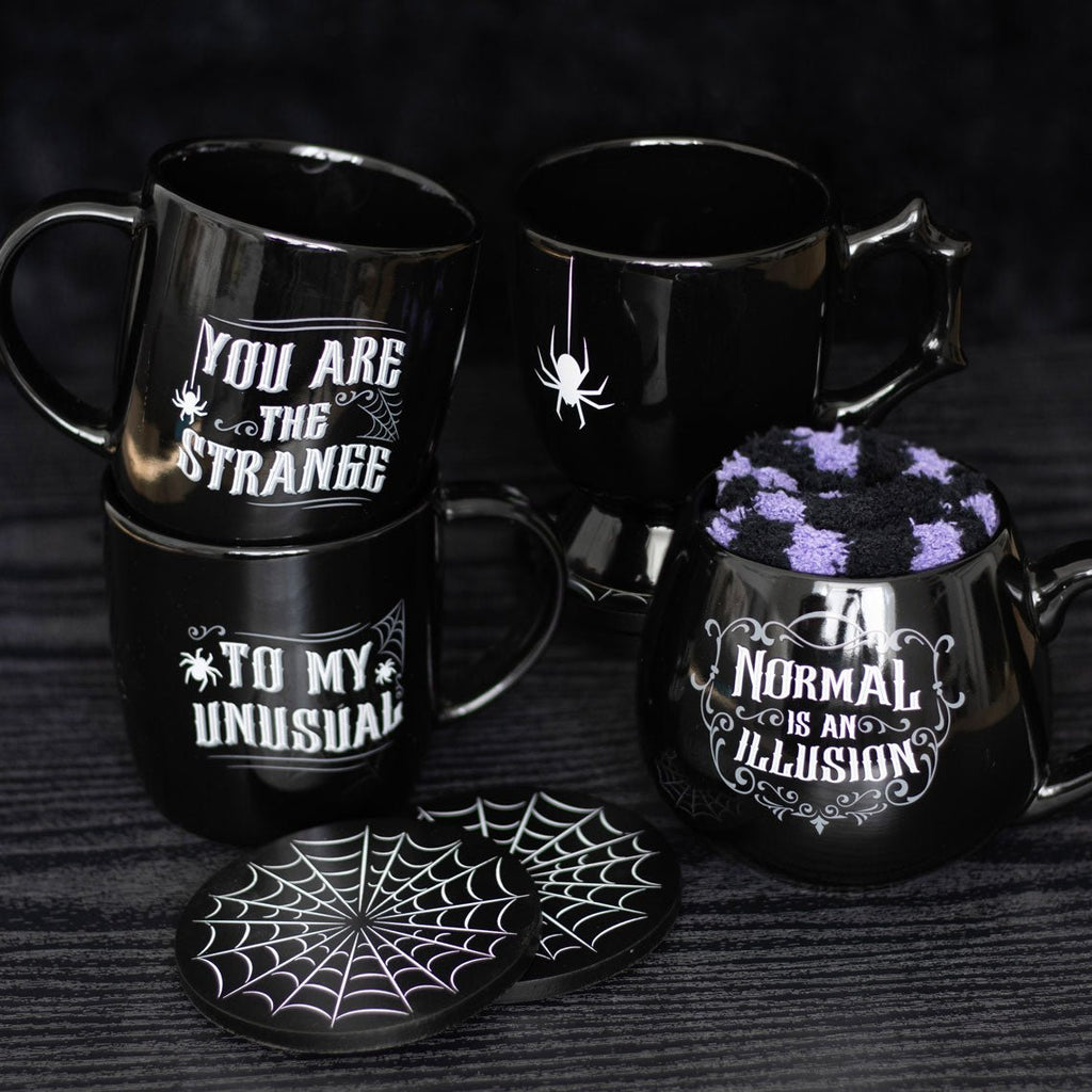 Gothic Black Spider Teacup
