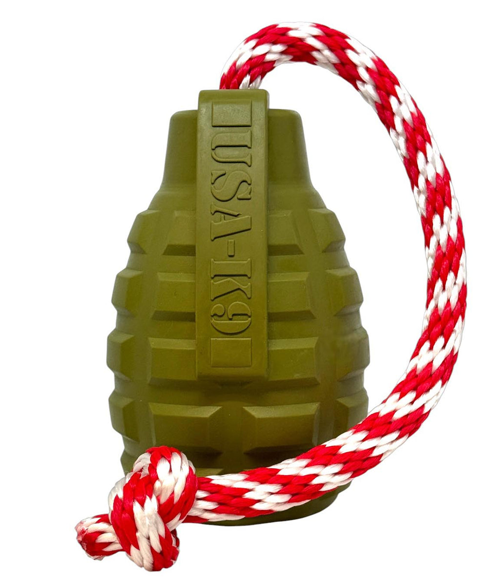Large Grenade Rubber Dog Toy