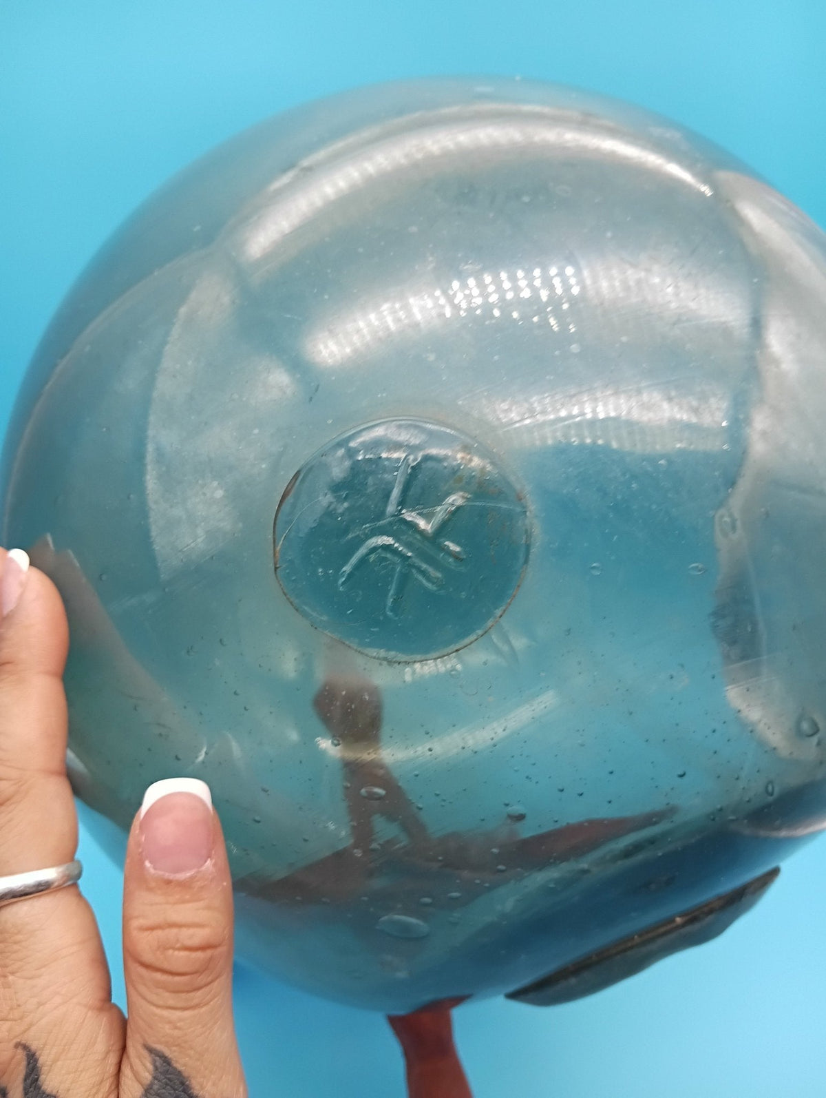 Authentic Japanese Hand-Blown Glass Fishing Float