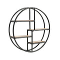 22" Circular 4-Tier Wall Shelf