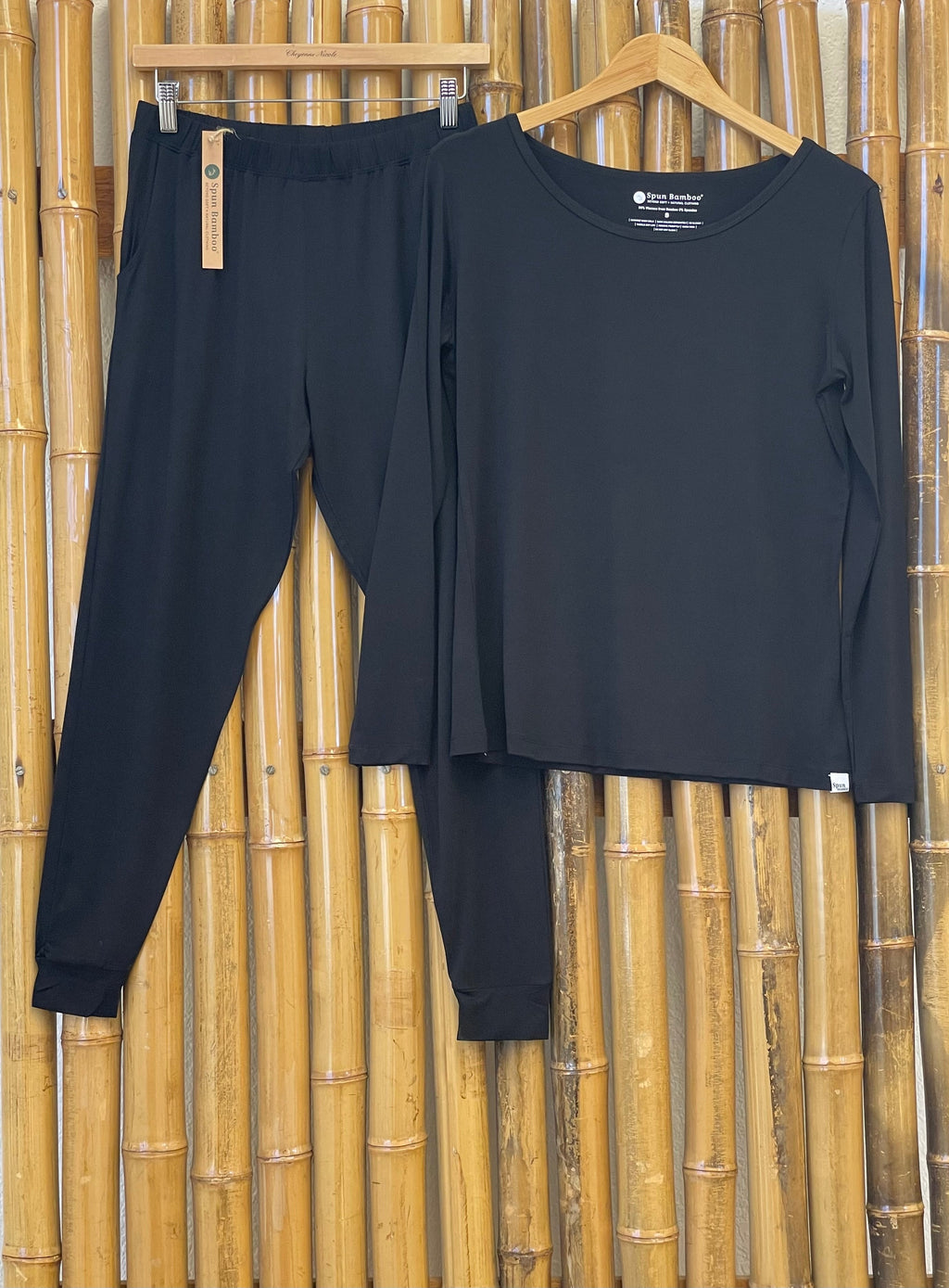 Bamboo Lounge Set - Long Sleeve T-Shirt and Jogger Pants