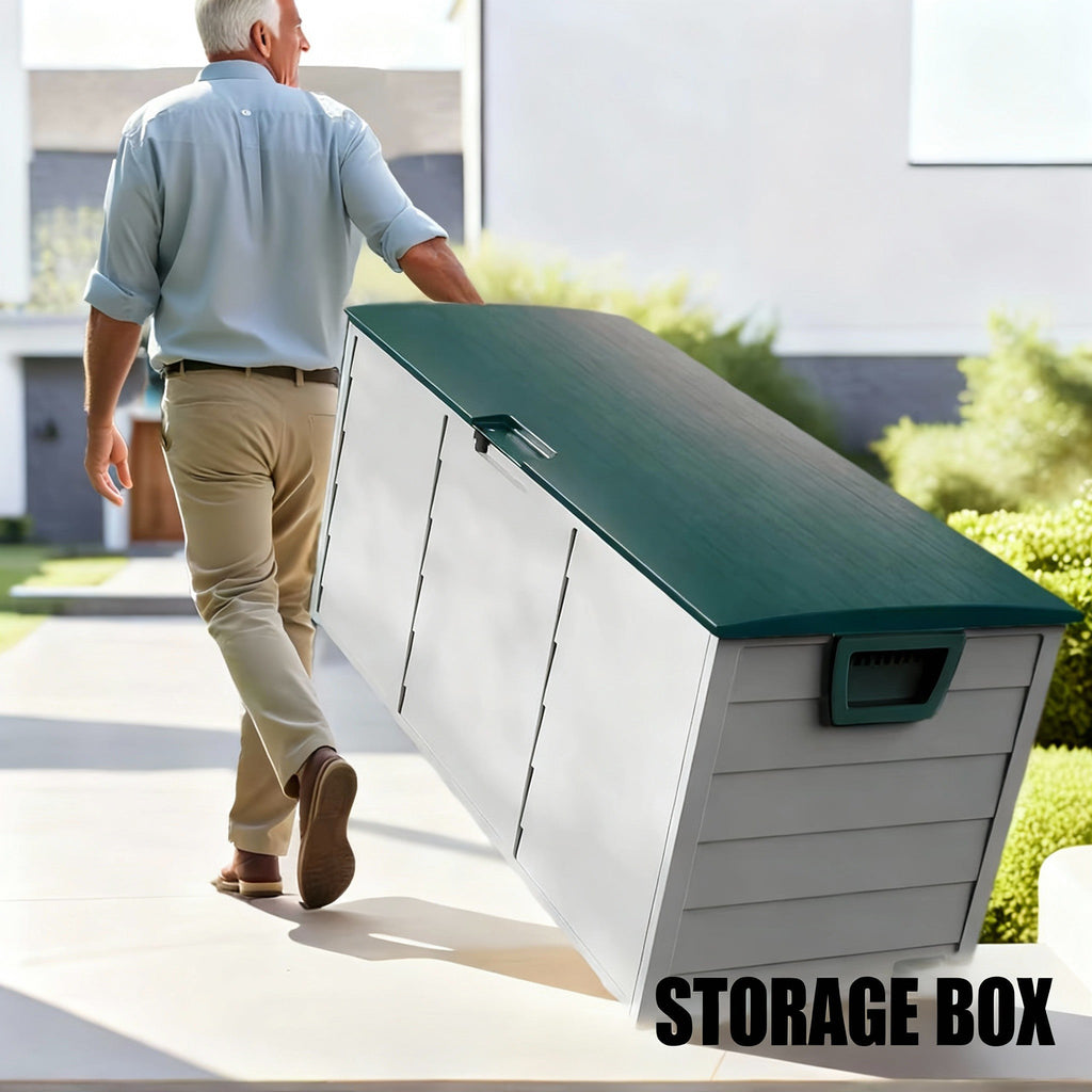 Heavy-Duty Outdoor Deck Box – Waterproof, Lockable Flip-Top Lid | 35 to 200 Gallon | Multiple Colors