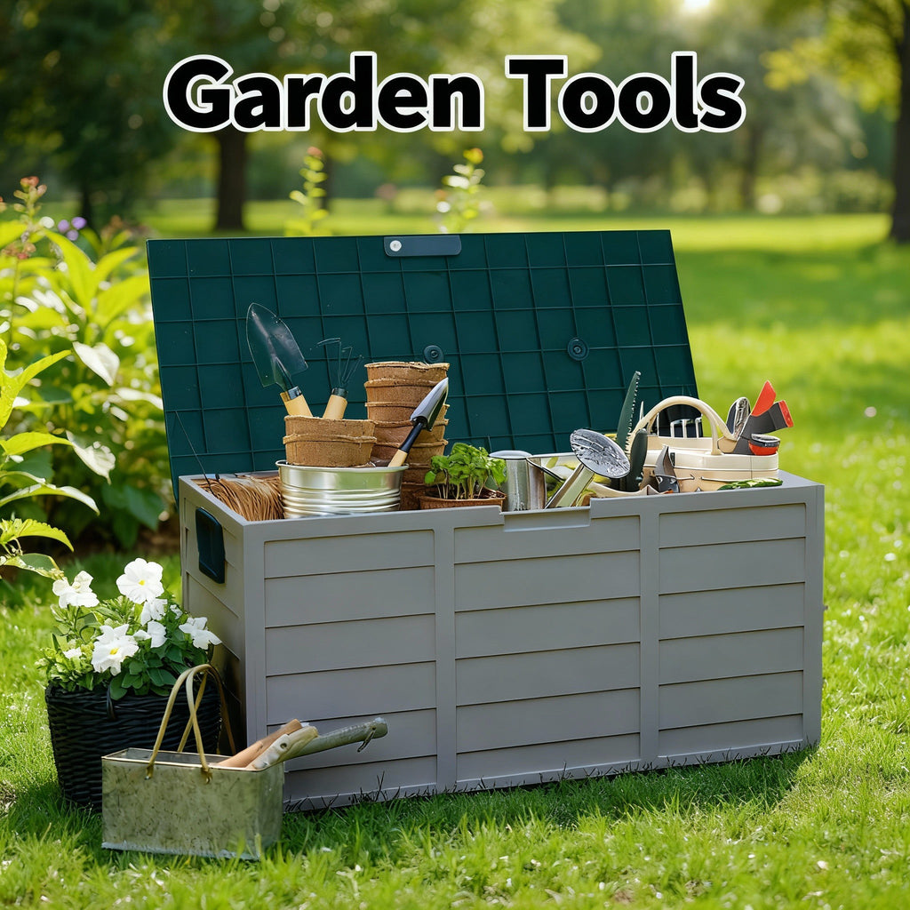 Heavy-Duty Outdoor Deck Box – Waterproof, Lockable Flip-Top Lid | 35 to 200 Gallon | Multiple Colors