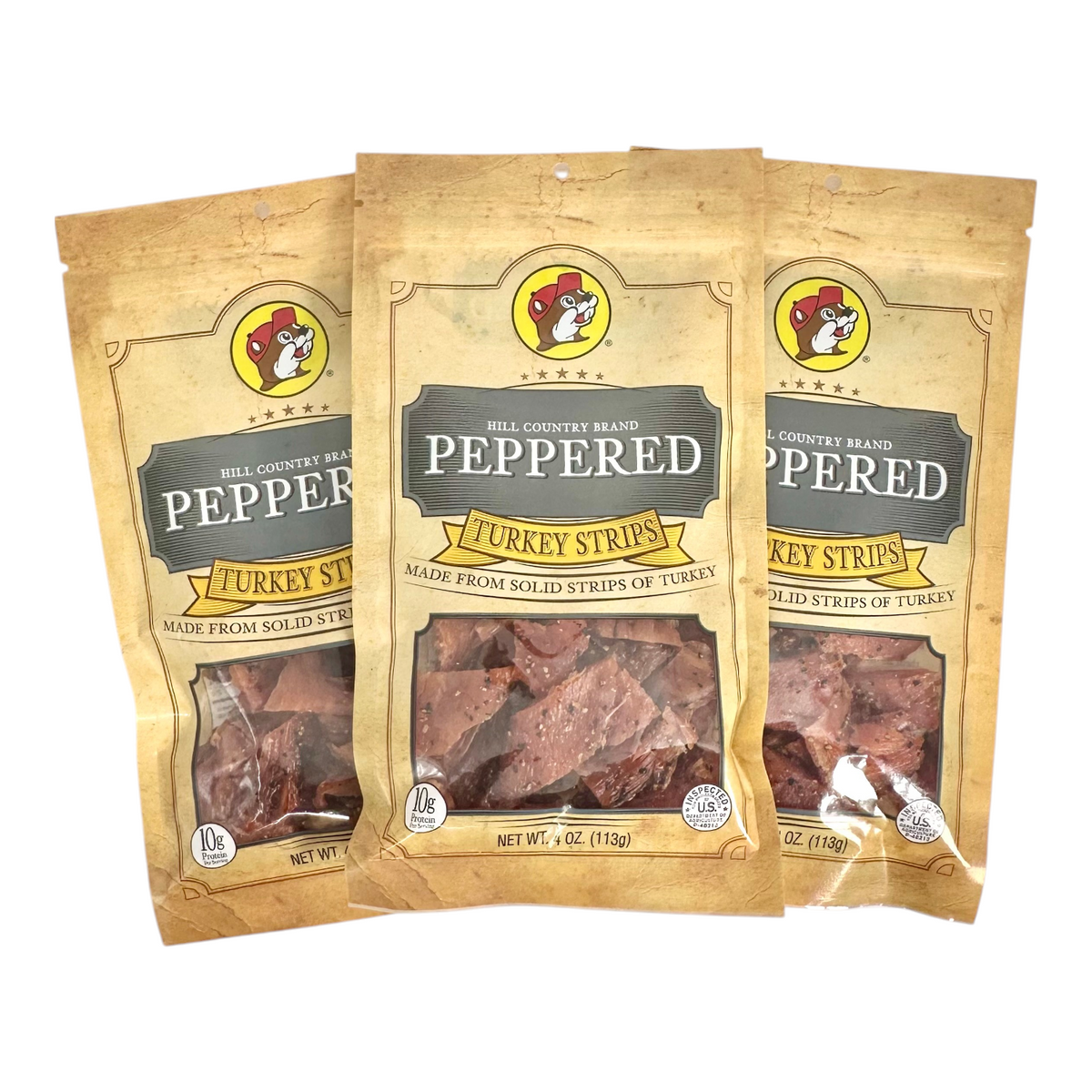 Hill Country Brand Peppered Turkey Jerky – Lean & Bold