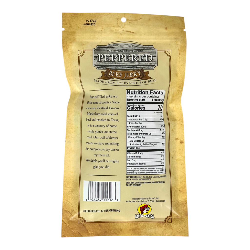 Buc-ee's Old Western Style Peppered Beef Jerky
