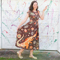 "Beast Mode" Kaiju Maxi Dress with Pockets