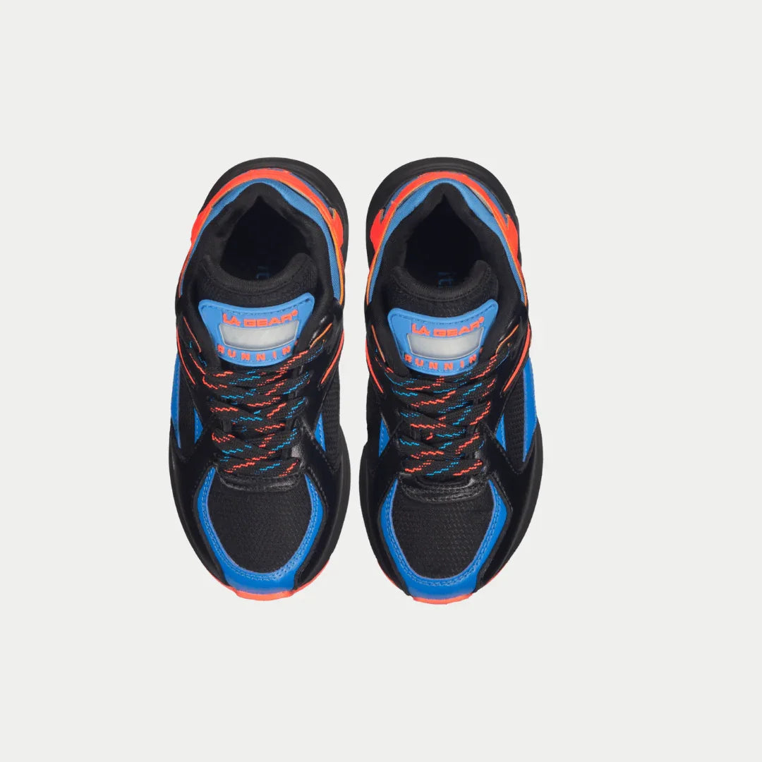 LA Gear Kids Catapult Light-Up Low-Top – Black x Blue
