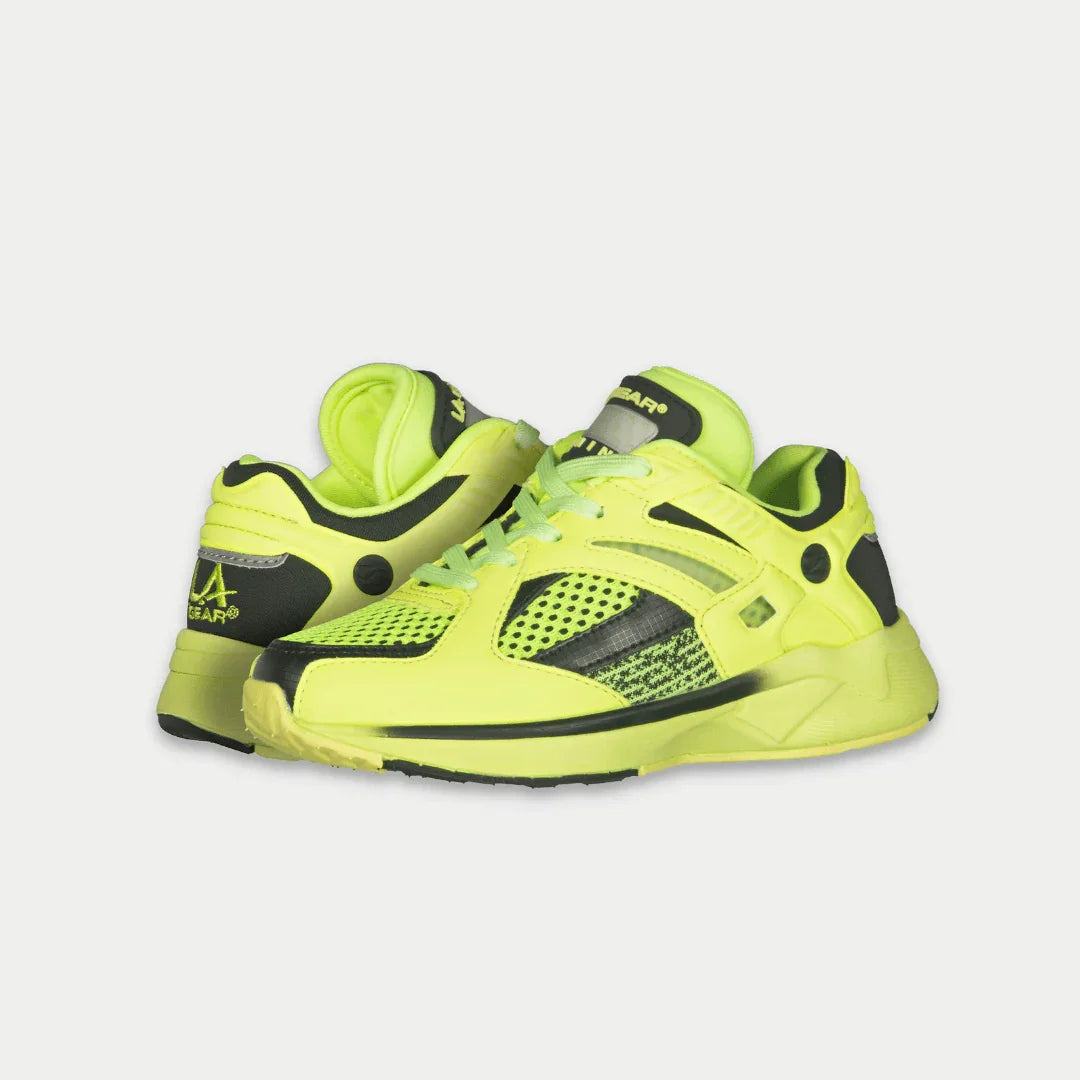 LA Gear Kids Catapult Light-Up x Glow Low-Top – Neon Yellow x Black