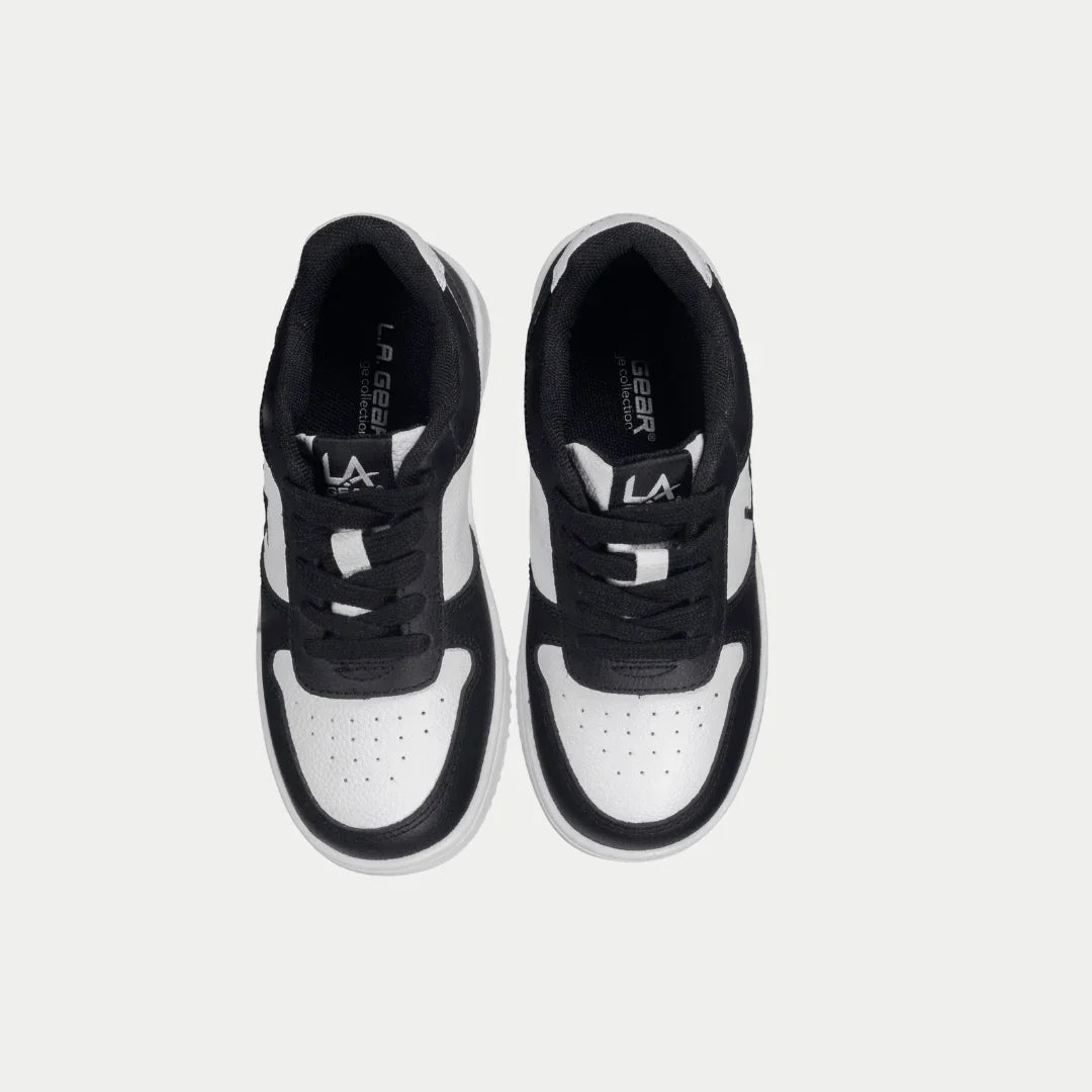 LA Gear Kids Edge Low-Top Sneaker – Black x White