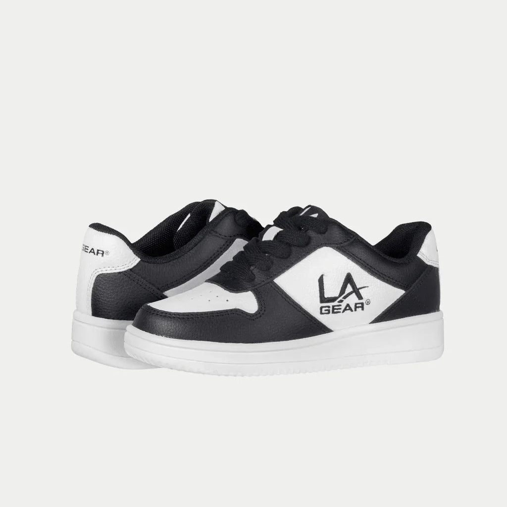 LA Gear Kids Edge Low-Top Sneaker – Black x White