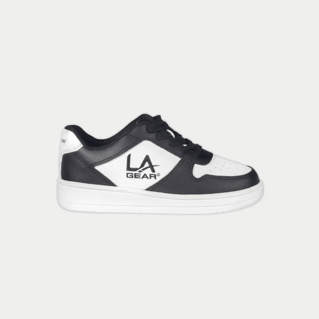 LA Gear Kids Edge Low-Top Sneaker – Black x White