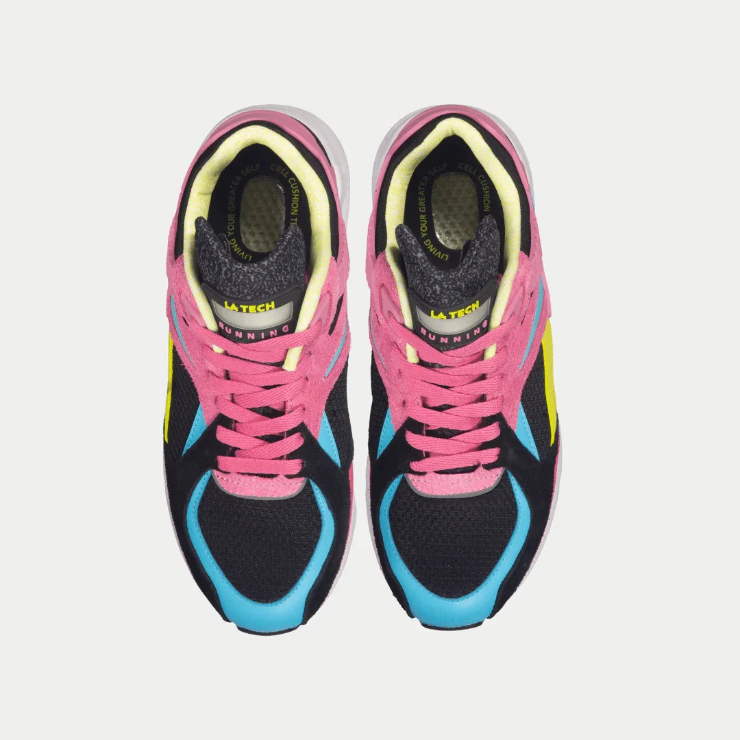 LA Gear Women's Catapult Light-Up Low-Top – Black x Pink