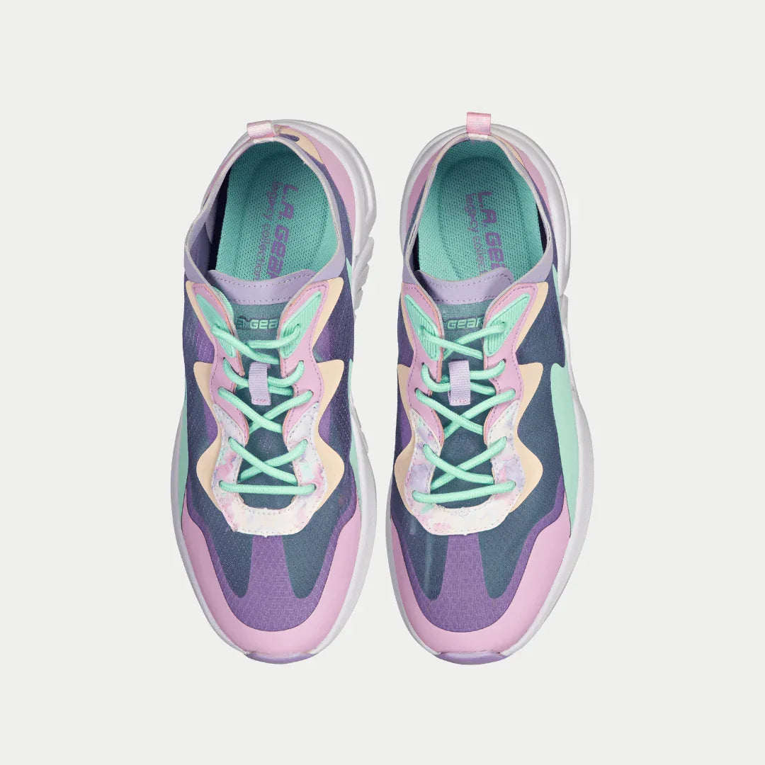 LA Gear Women's Mid-City Low-Top – Lavender x Pink