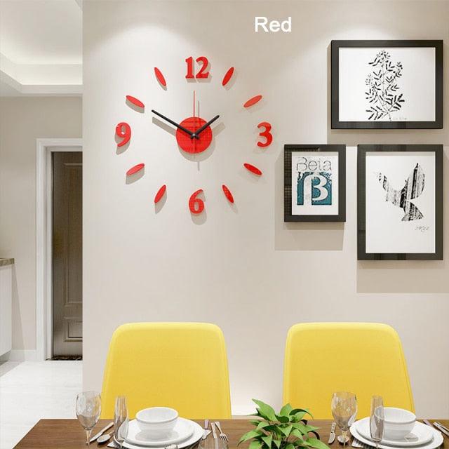 Luminous Silent Wall Clock – Modern Acrylic Analog Clock for Home Decor