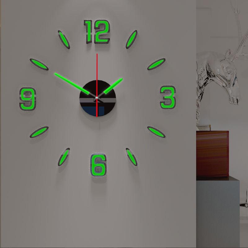 Luminous Silent Wall Clock – Modern Acrylic Analog Clock for Home Decor