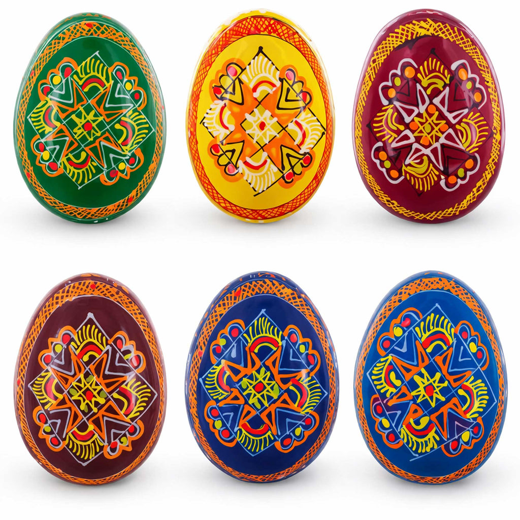 Hand-Painted Ukrainian Easter Eggs - Set of 6