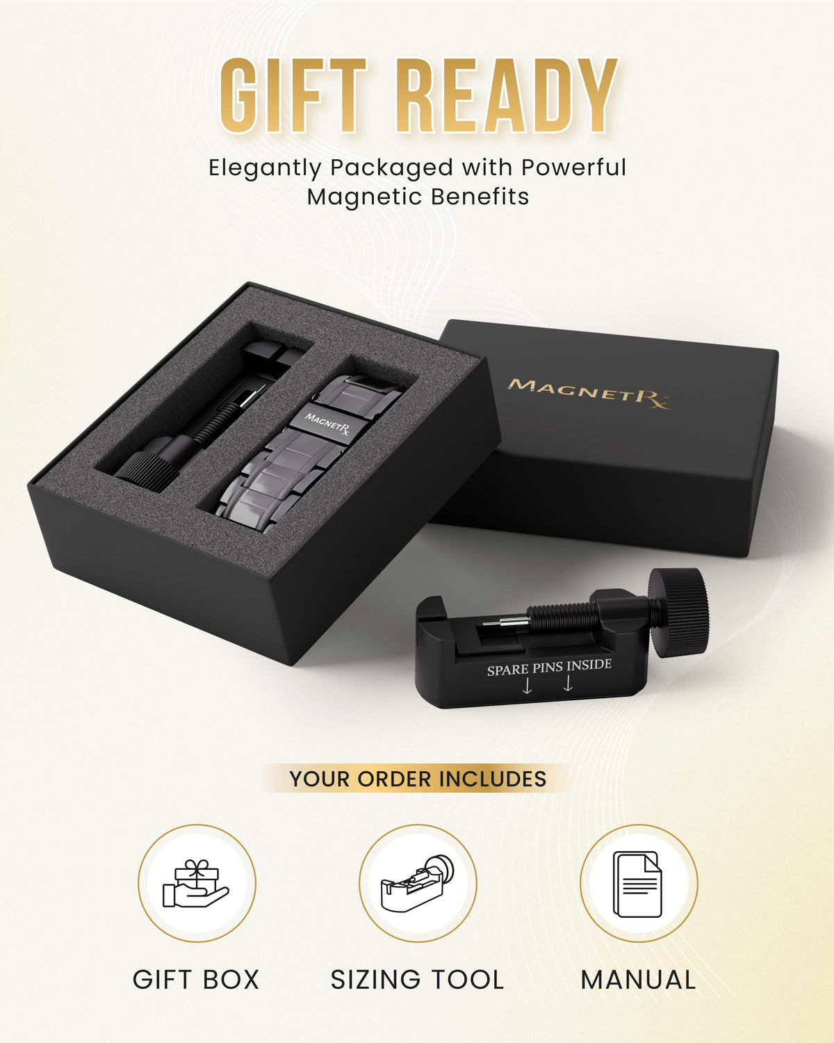 MagnetRX 3X Strength Titanium Magnetic Bracelet