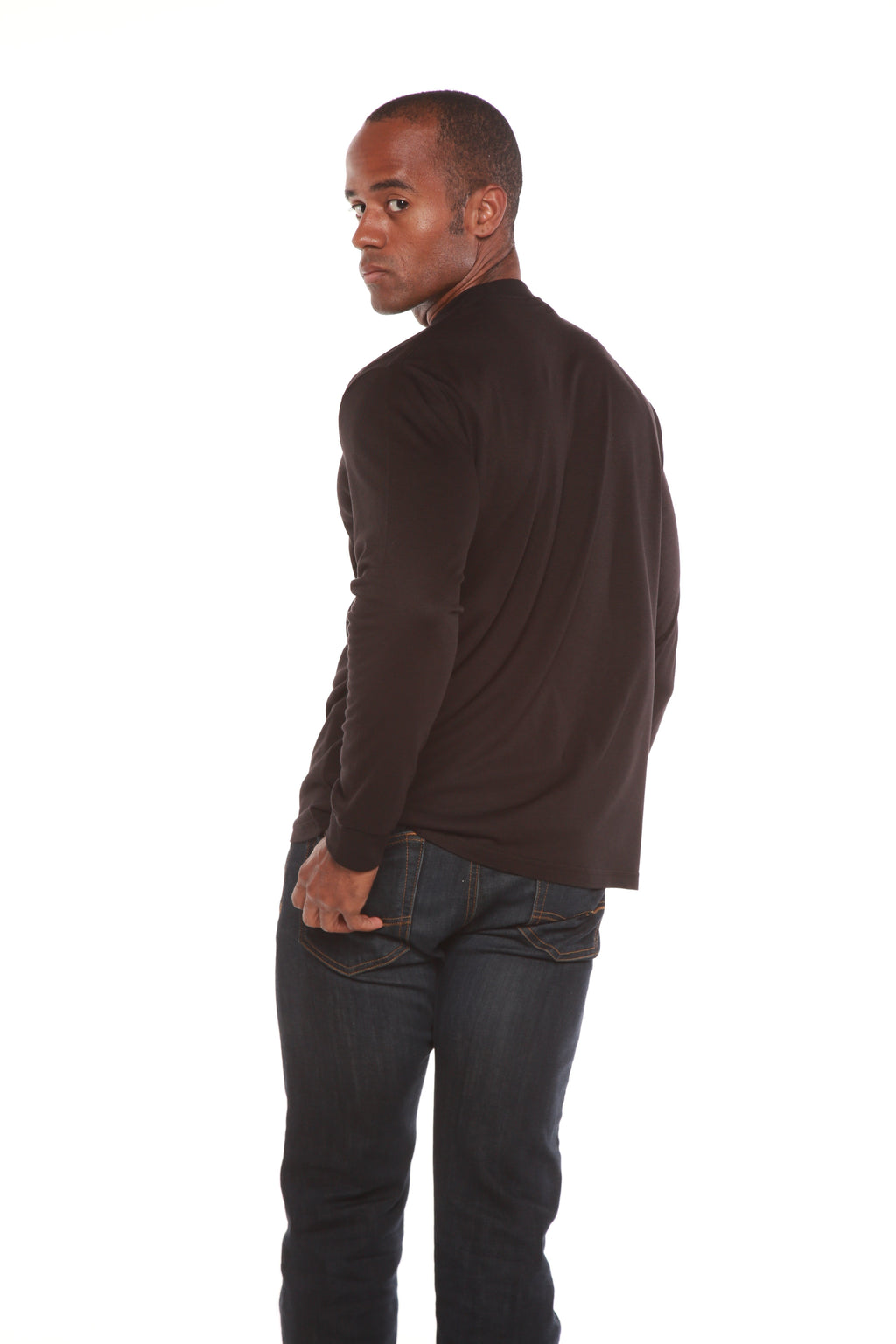 Bamboo Long Sleeve Crew Neck T-Shirt