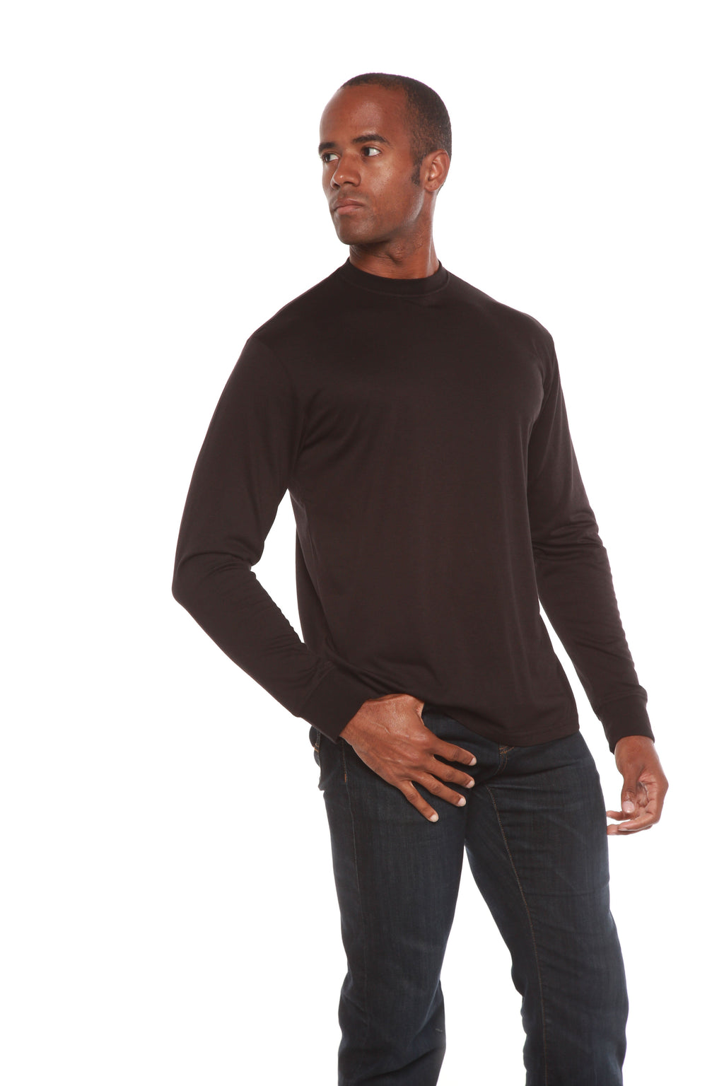 Bamboo Long Sleeve Crew Neck T-Shirt