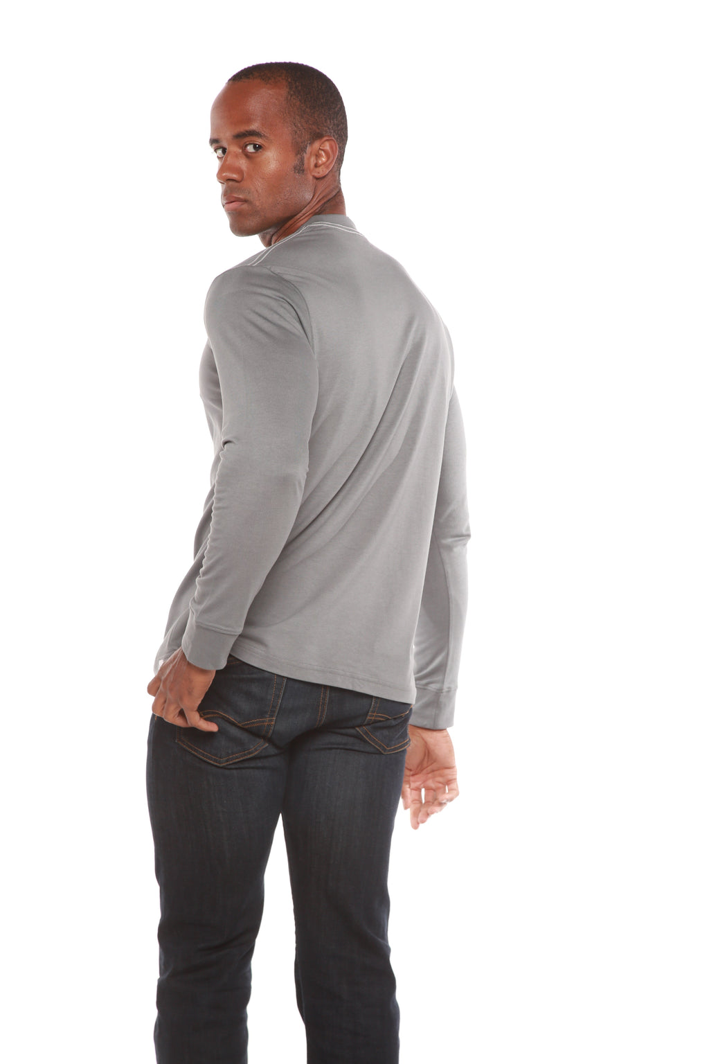 Bamboo Long Sleeve Crew Neck T-Shirt