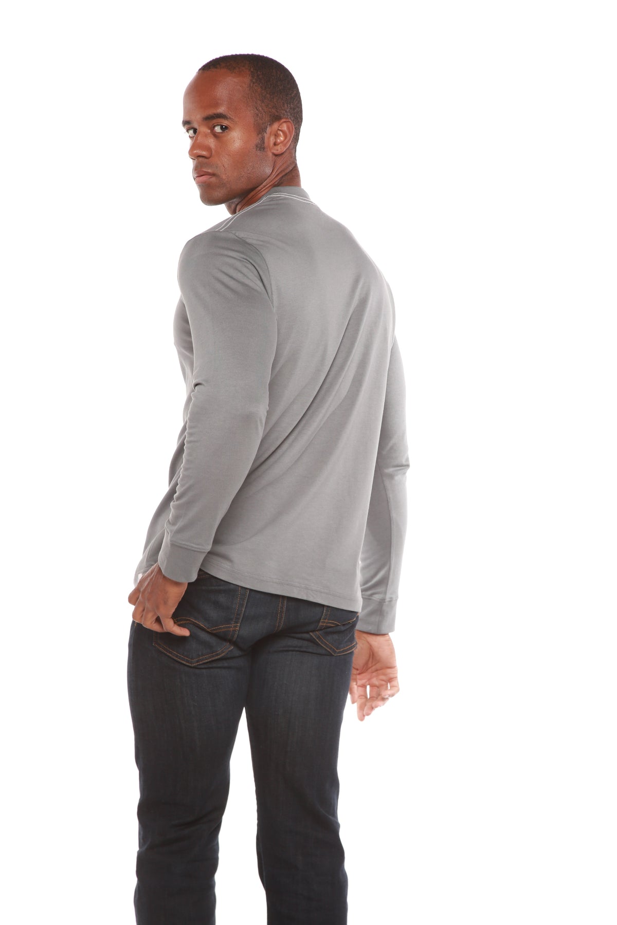 Bamboo Long Sleeve Crew Neck T-Shirt