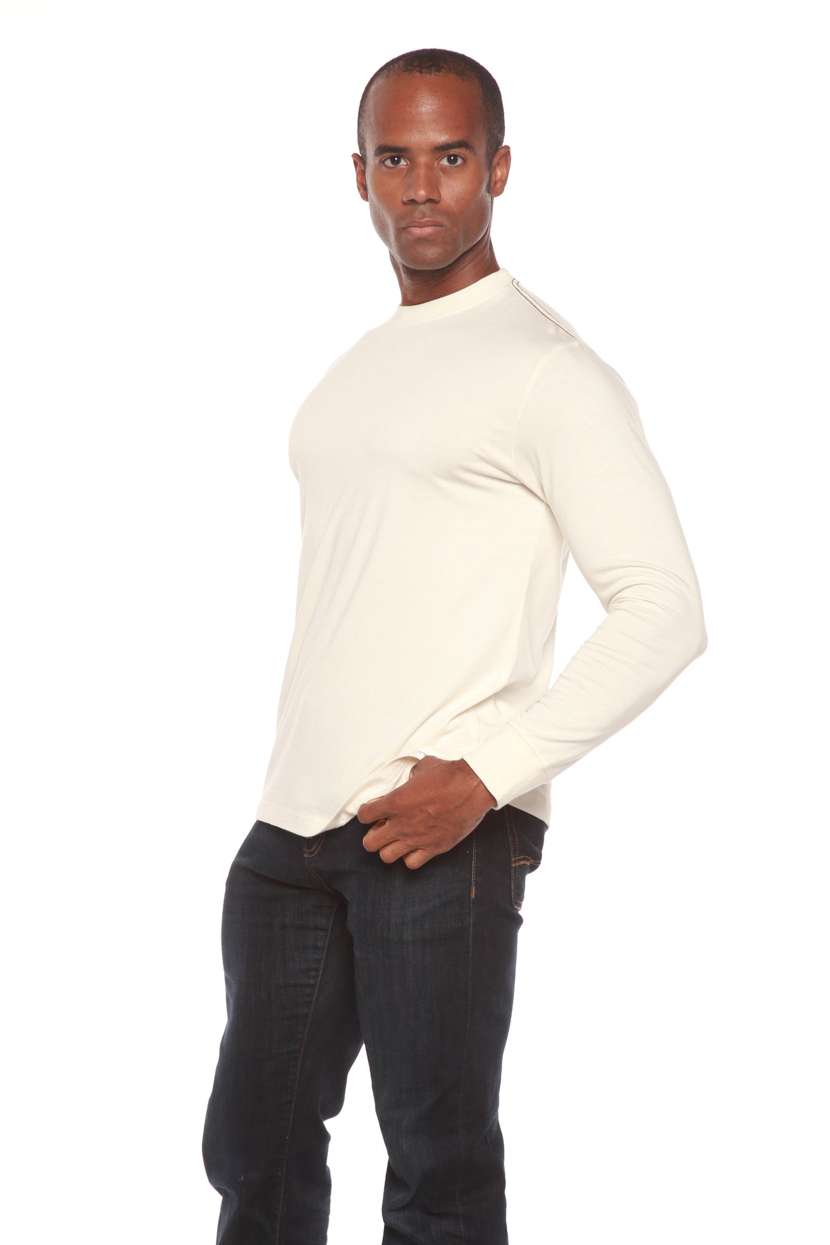 Bamboo Long Sleeve Crew Neck T-Shirt