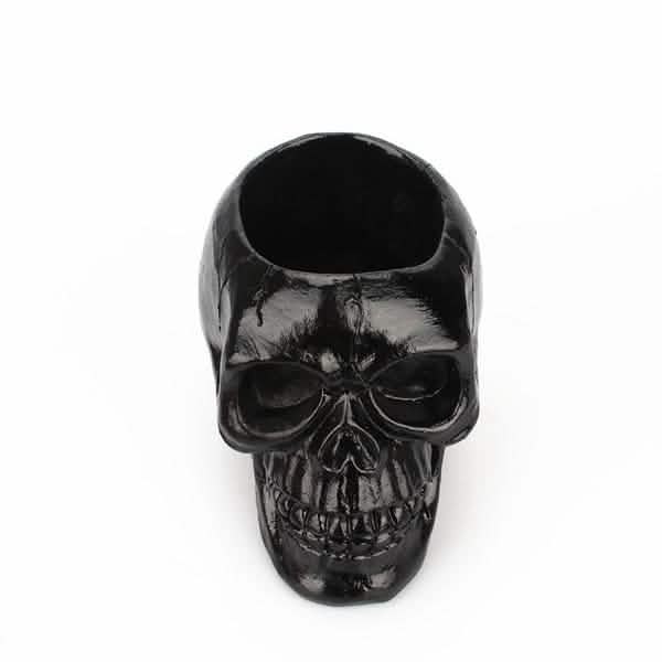 Skull Storage & Stationery Holder | Resin Desk Organizer, Planter & Candle Holder