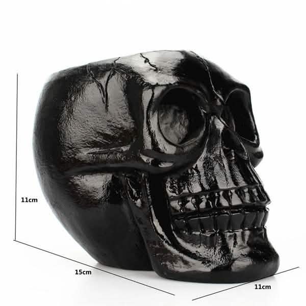 Skull Storage & Stationery Holder | Resin Desk Organizer, Planter & Candle Holder