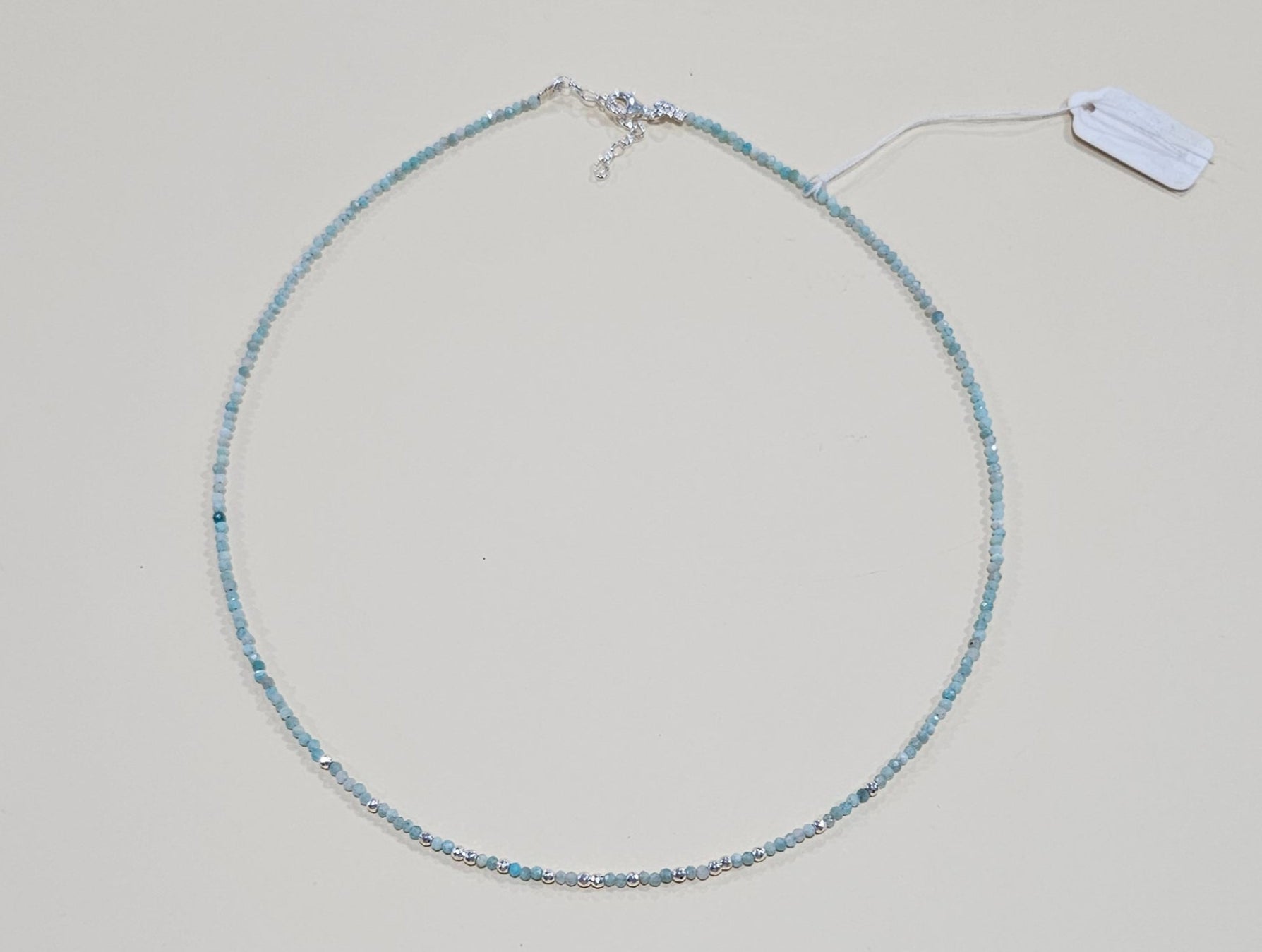 Natural Gemstone Bead Necklace – 9 Colors | Sterling Silver Clasp | Customizable with Pendant