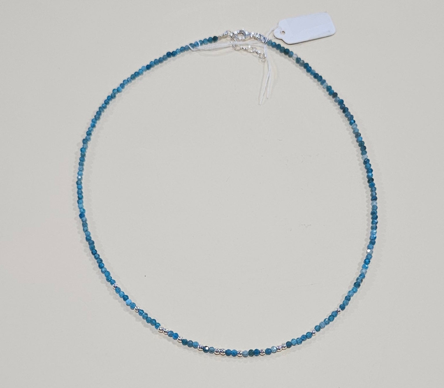 Natural Gemstone Bead Necklace – 9 Colors | Sterling Silver Clasp | Customizable with Pendant