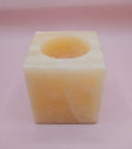 Natural Onyx Square Candle Holder