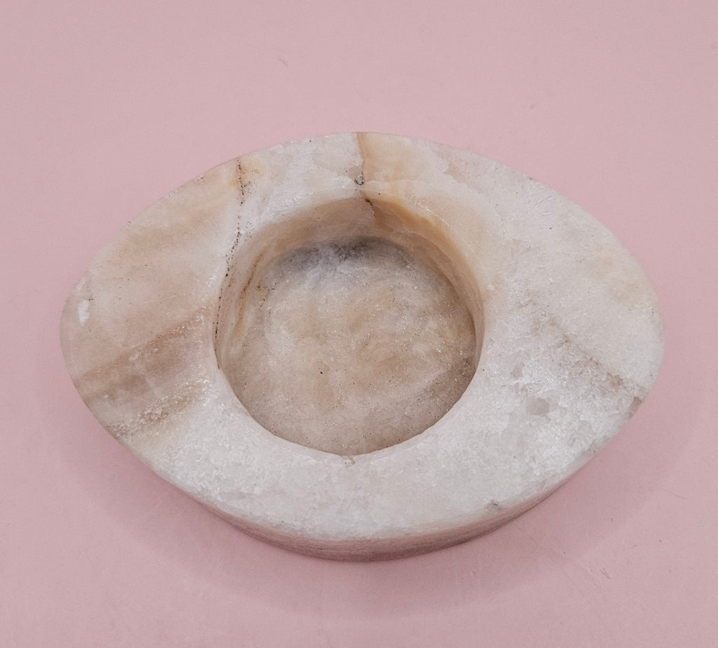 Oval Onyx Candle Holder