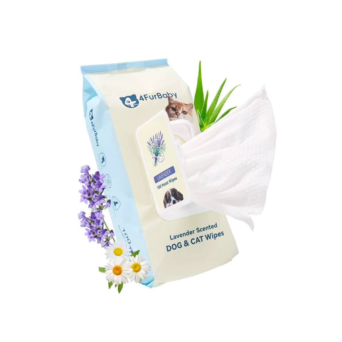 Plant-Based Dog & Cat Grooming Wipes