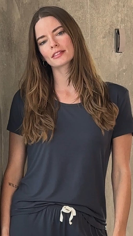 Bamboo Lounge Set — T-Shirt & Shorts