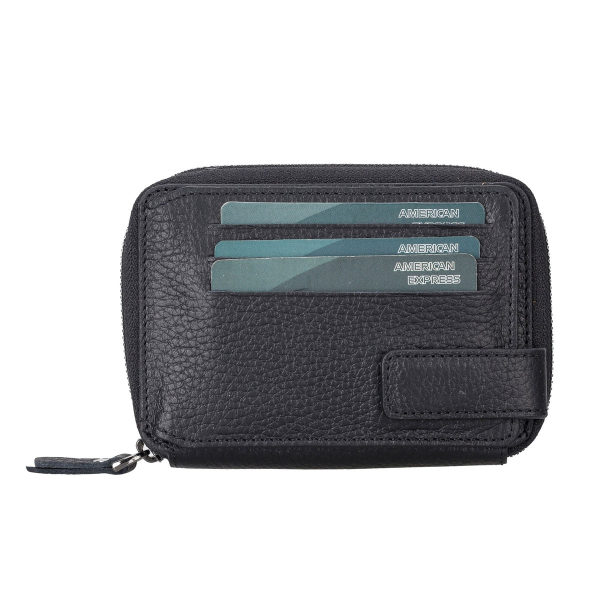Powell Leather Zip-Around Wallet