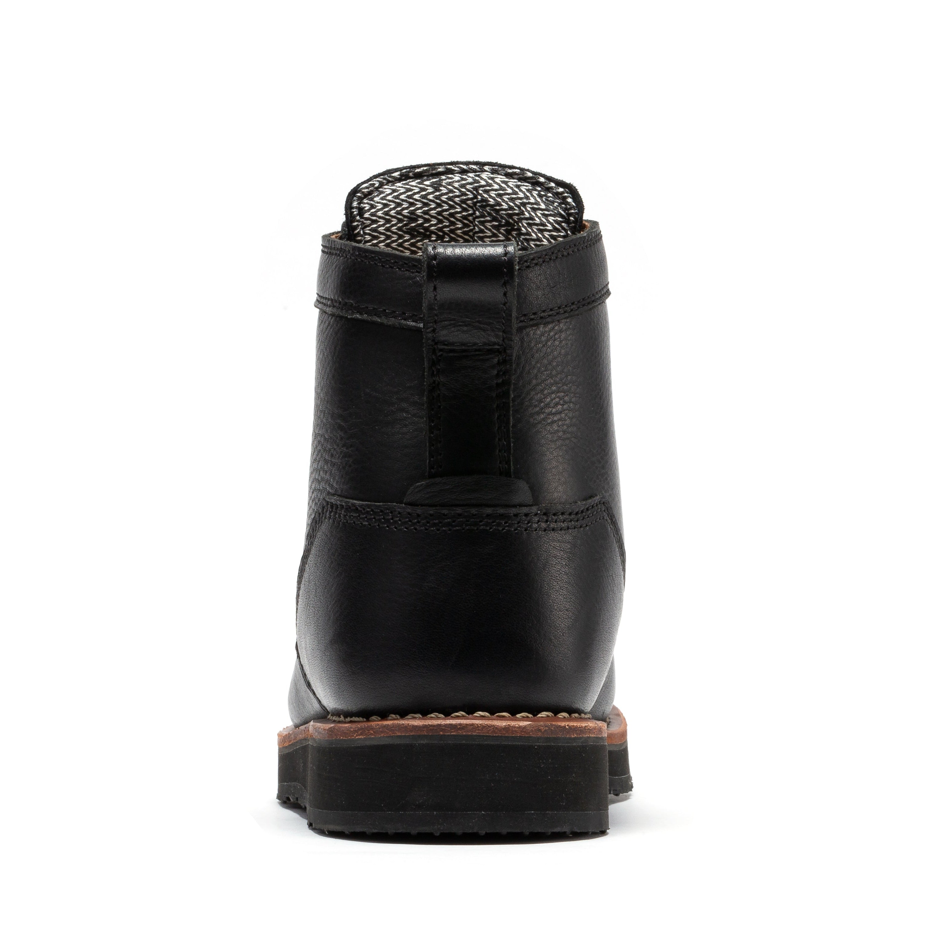 Rock Rooster Edgewood Men's 6" Steel Toe Wedge Work Boot – Black & Brown (SAP610)