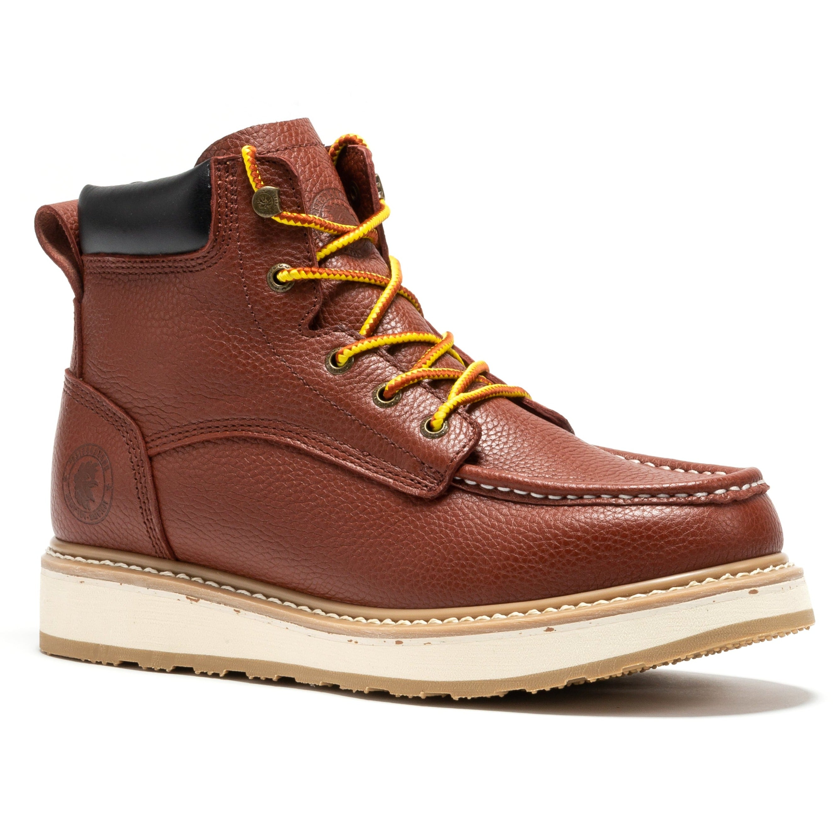 Rock Rooster Walker Men's 6" Soft Toe Wedge Work Boot – Brown (SAP360 / AP360)