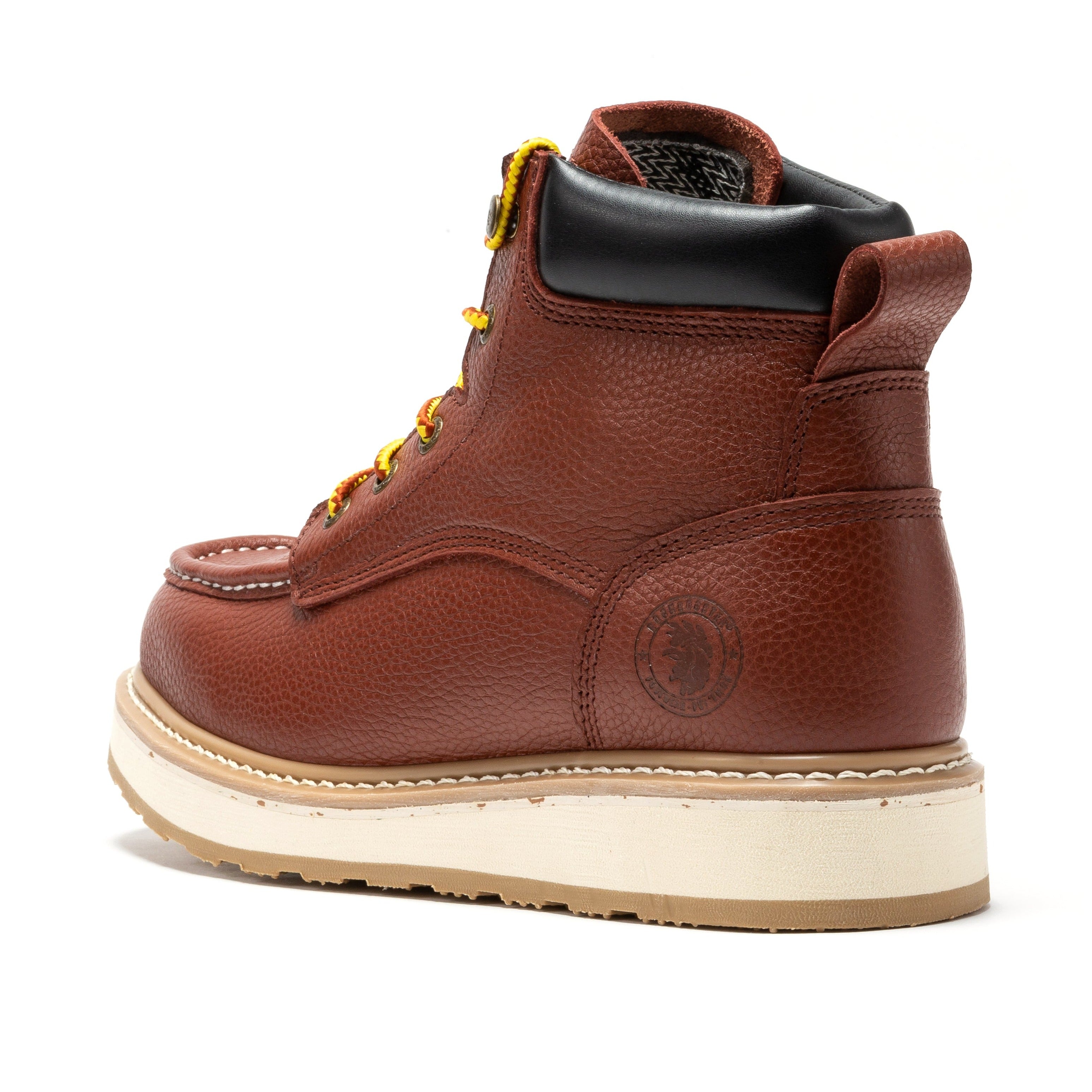 Rock Rooster Walker Men's 6" Soft Toe Wedge Work Boot – Brown (SAP360 / AP360)