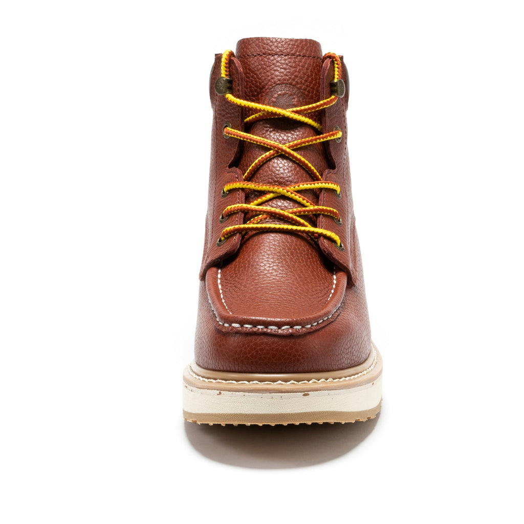 Rock Rooster Walker Men's 6" Soft Toe Wedge Work Boot – Brown (SAP360 / AP360)