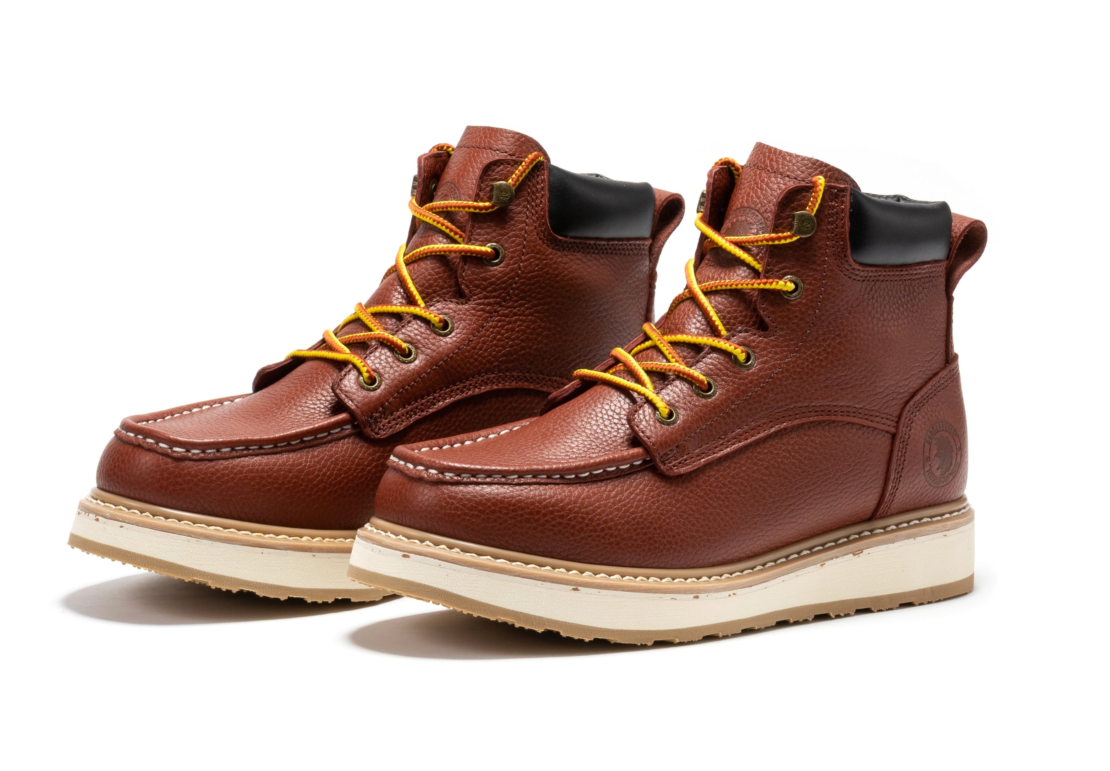 Rock Rooster Walker Men's 6" Soft Toe Wedge Work Boot – Brown (SAP360 / AP360)
