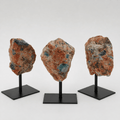 Rough Apatite on Calcite Matrix with Stand