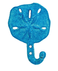 Beach Blue Sand Dollar Wall Hook – Coastal Metal Décor