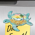 Sea Turtle Wooden Refrigerator Magnet