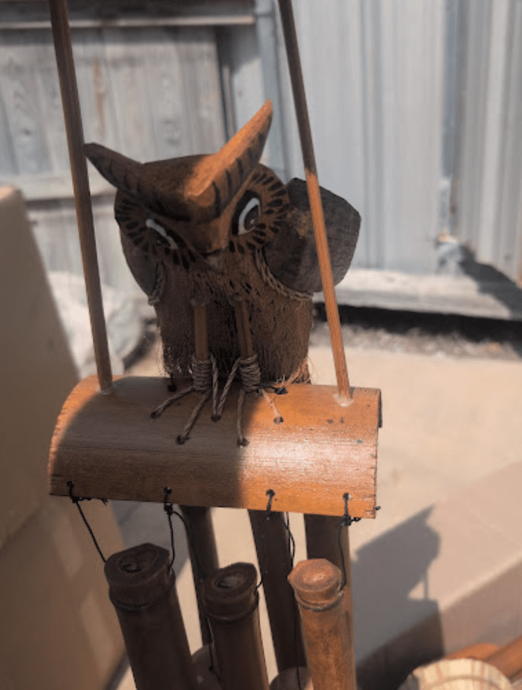 Single Owl Wind Chime